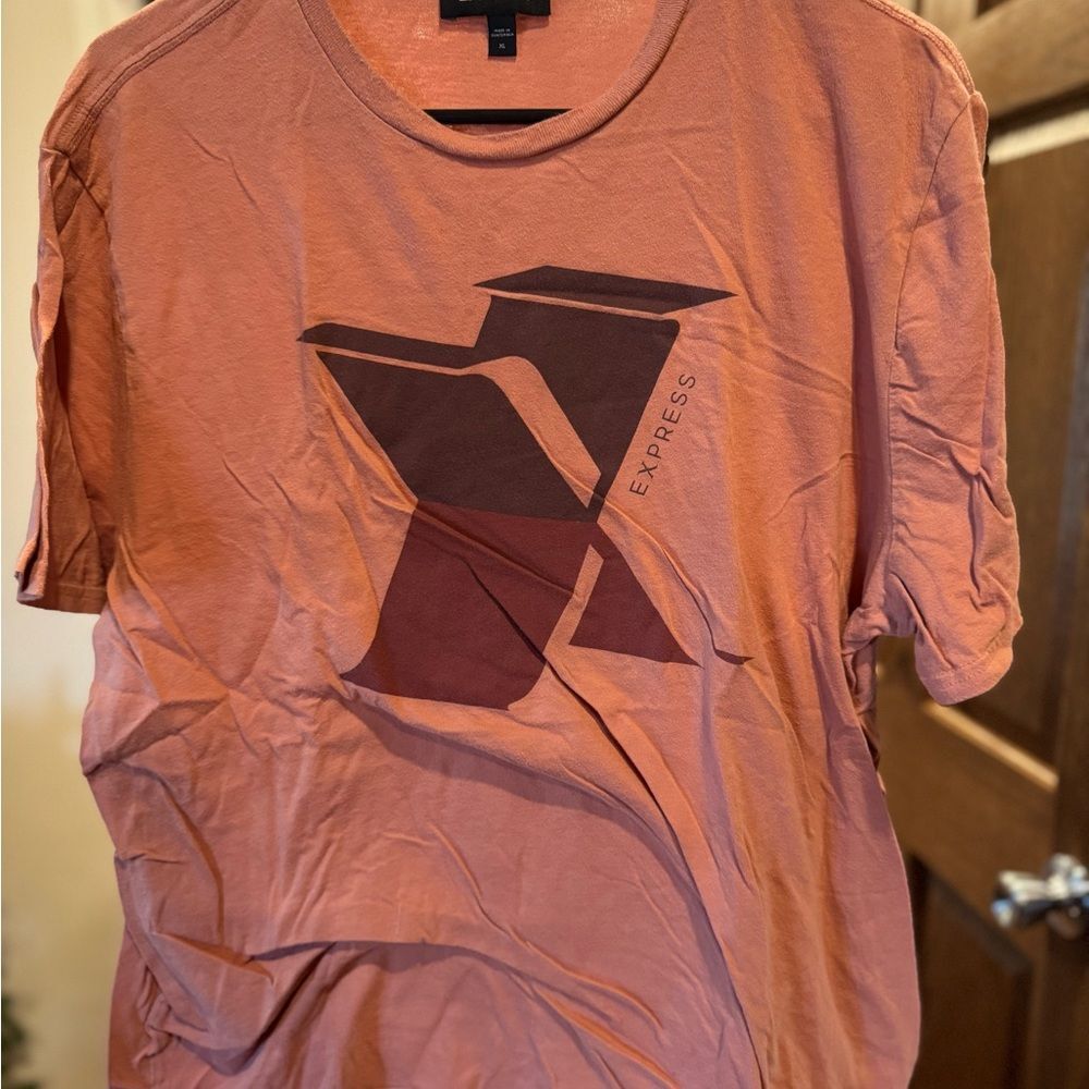 Express Men's Rust Graphic Tee